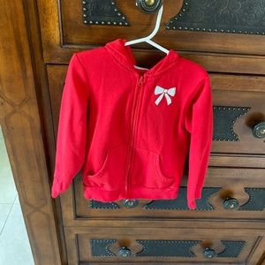 Girls red sweater